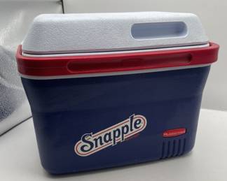 Lot 185 | Snapple Branded Rubbermaid Personal Cooler
