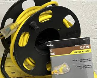 Lot 117 | 50' Heavy Duty Outdoor Extension Cord on Reel
