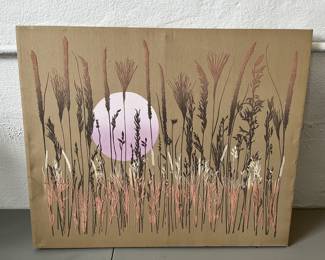 Lot 329 | Mounted Screenprint Cotton Wall Art on Frame
