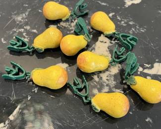Lot 51 | Realistic Pear Tablecloth Weights
