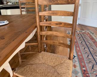 Set of Rush Seat Chairs
