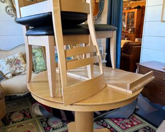 Saloon Madison Beech Wood Table and Chairs