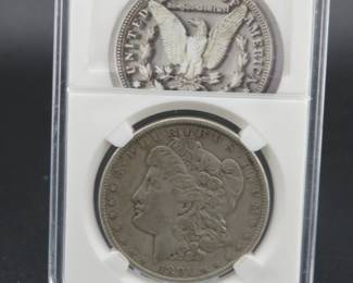 Lot 358. 1891 P Morgan Silver Dollar