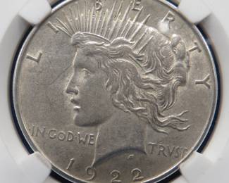 Lot 245. 1922 P Peace silver dollar