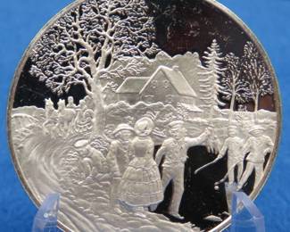 Lot 85. Postmasters of America1974 Pond Hockey 24.80 gr sterling round