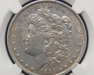 Lot 238. 1885 P Morgan silver dollar
