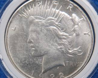 Lot 303. 1922 P Peace Dollar