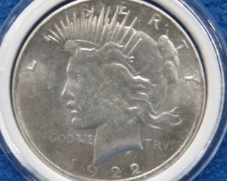 Lot 304. 1922 P Peace Dollar