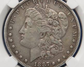 Lot 246. 1887 P Morgan silver dollar