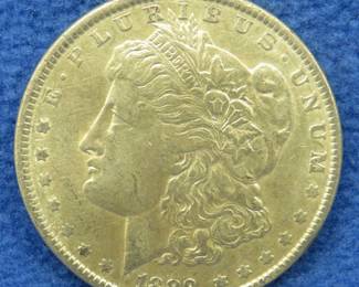 Lot 124. 1889 P Morgan silver dollar