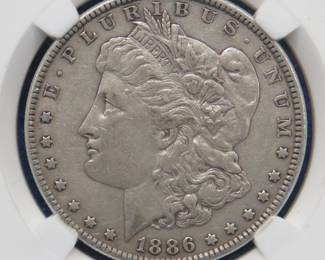 Lot 239. 1886 P Morgan silver dollar