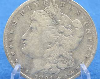 Lot 47. 1891 P Morgan Silver Dollar