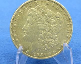 Lot 10. 1884 P Morgan Silver Dollar