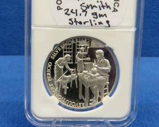Lot 263. 1972 Postmasters of America Silver Smith 24.7 grams sterling