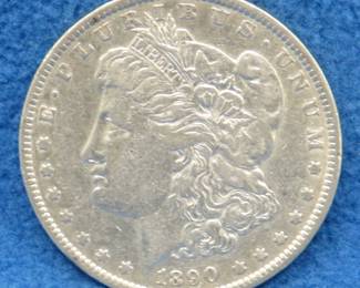 Lot 215. 1890 O Morgan Silver Dollar