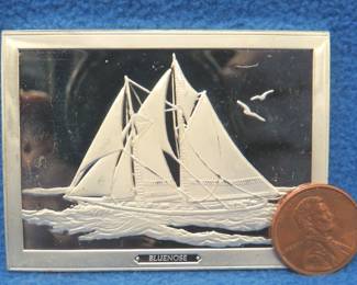 Lot 132. Sterling Silver ingot. Weighs 101 grams