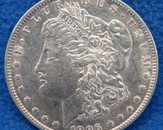 Lot 127. 1896 P Morgan silver dollar