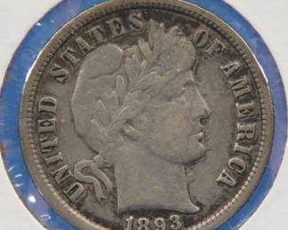 Lot 151. 1893 Barber Dime