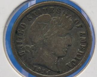 Lot 26. 1914 D Barber Liberty Dime