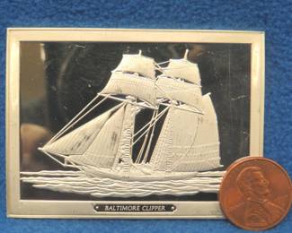 Lot 131. Sterling Silver ingot. Weighs 102 grams