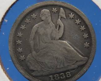 Lot 29. 1838 Half-Dime