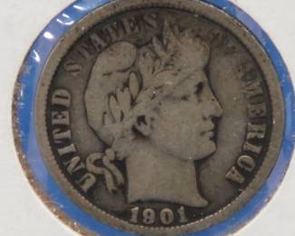 Lot 53. 1901 O Barber Dime