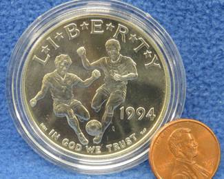 Lot 157. 1994 Commemorative Proof 90% Silver Dollar