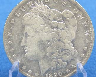 Lot 19. 1890 O Morgan Silver Dollar