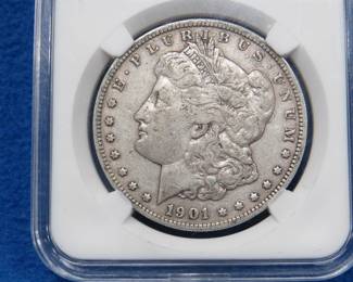Lot 241. 1901 O Morgan silver dollar
