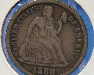 Lot 71. 1888 Seated Liberty Dime
