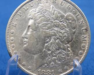 Lot 216. 1881 P Morgan Silver Dollar