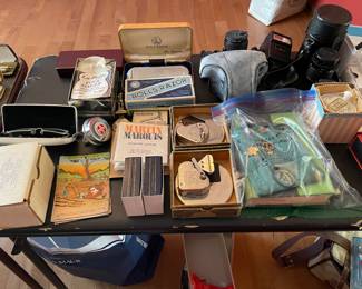 Vintage Girl Scout Manuel, Mamiya Camera