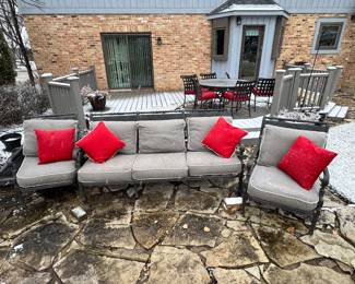 Outdoor Couch Chair with Cushions