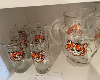 Exxon Pitcher Set with Glasses