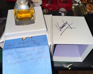 Signed Vera Bradley Cologne Bottle