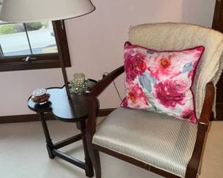 Side Chair, Table Lamp