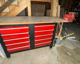 Tool box and Vise