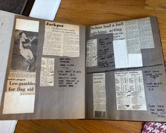 Incredible 1969 Chicago Cubs Baseball Scrapbook