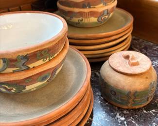 Assorted Vintage handcrafted Peruvian Pottery by Pablo Seminario