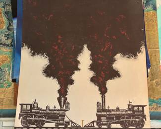 Vintage Transcontinental Railroad Poster