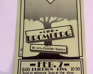 Original David Bromberg Mariah Poster