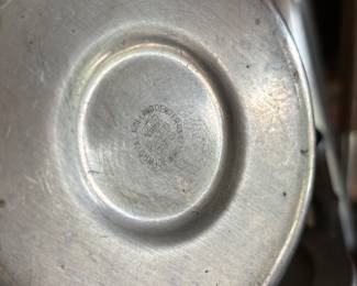 Midcentury Modern Pewter Tea Service