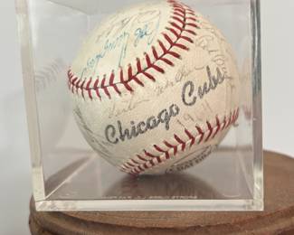 Vintage Chicago Cubs Signed Baseball