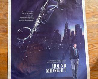 Original movie poster 1986 Round Midnight