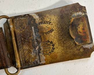 Vintage Tiffany + Co. Wells Fargo Brass Belt Buckle