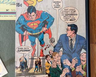 Original Framed Superman Comic #219