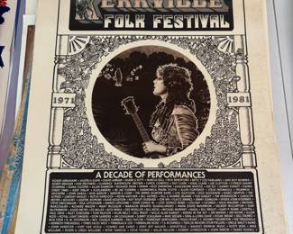 Original Kerryville Folk Festival 1971-1981 Poster