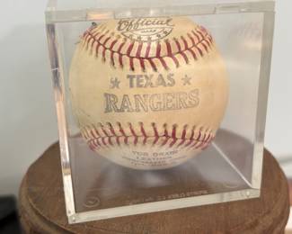 Vintage Texas Rangers Signed Baseball