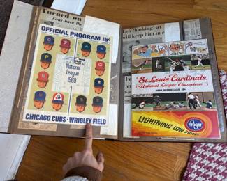 Incredible 1969 Chicago Cubs Baseball Scrapbook