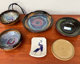 Unique pottery bowls, plates and more. 